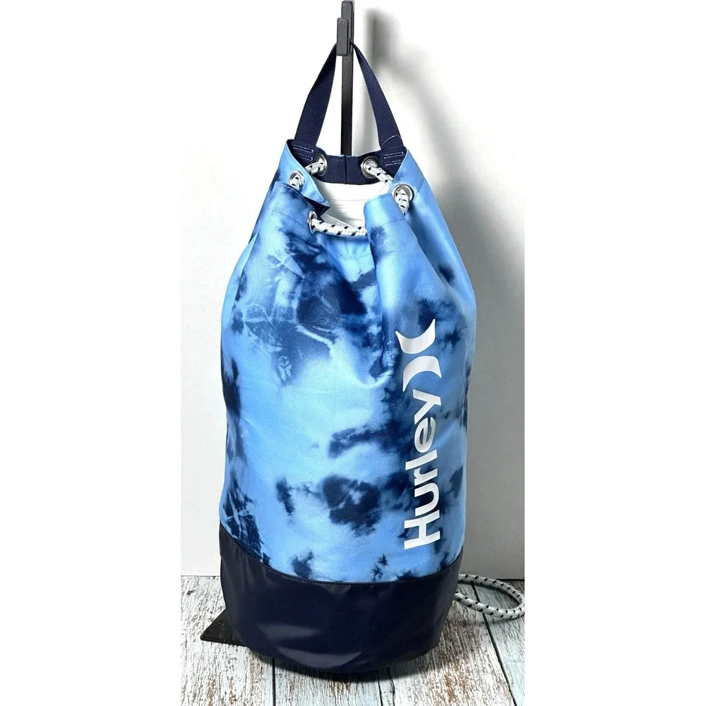 Gym Bag by Hurley Men's One and Only Drawstring Bag, Blue Gaze 19